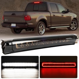 AUTOXBERT Led Third brake light For F150 1997-2003 F250 2000-2002 2005 F150 Heritage 2004 High Mount Cargo light Stop Lamp with Flash Strobe Brake Light Modes & Seal Gaskets (Black Smoke Lens)