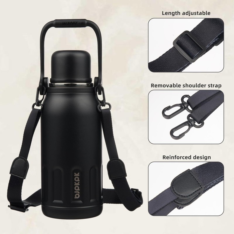 BJPKPK Insulated Water Bottle 40oz Stainless Steel Water Bottles with