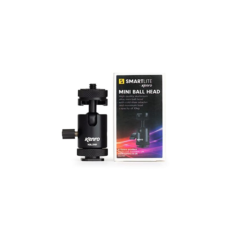 Kenro Multi-Purpose Aluminium Mini Ballhead 6.6 x 3.6cm Portable Travel