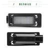 Motoforti LED License Plate Lights, Rear Tag Light Kit Assembly,