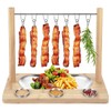 Triceratops Bacon Display Rack, Wood Bacon Serving Dishes, Bacon Hanger