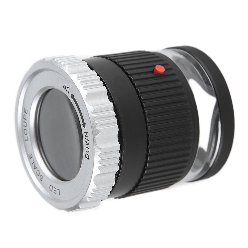 TH‑9006B Metal LED Magnifying Glass Portable High Magnification Magnifier with