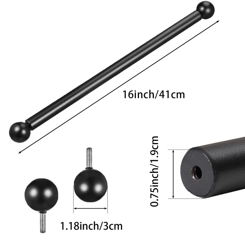 Awleynz 16 Inch Steel Lamp Post Cross Bar Ladder Rest