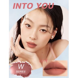 INTO YOU Matte Velvet Lipstick Lip Gloss, Lip Mud Soft Lightweight Smooth, Non-Stick Lip Gloss for Lips and Cheeks (W4)