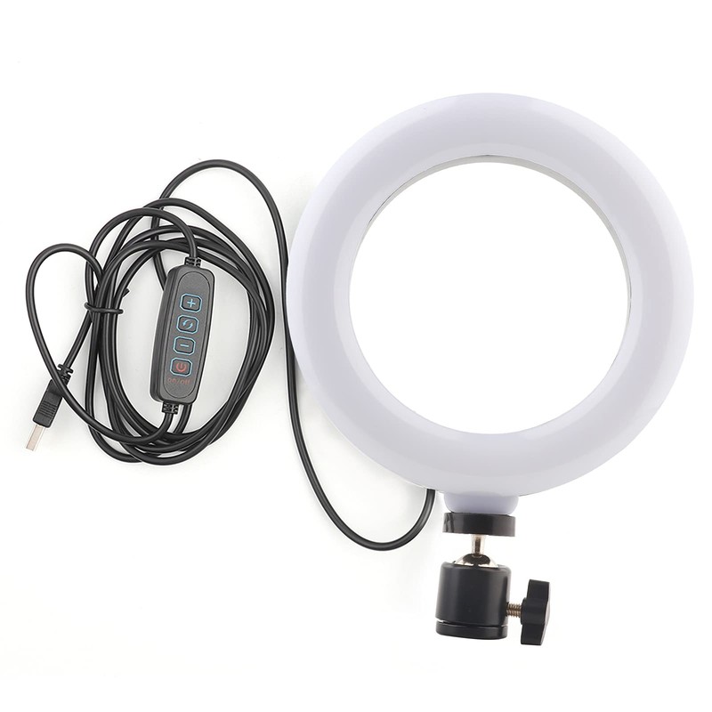 Portable Photography Lighting Kit, 6 Inch Ring Shape Video Light