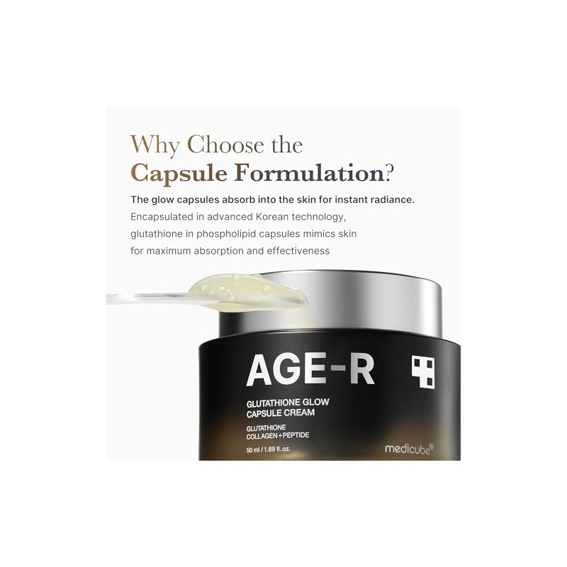Medicube AGE-R Glutathione Glow Capsule Cream 50 ml - capsule