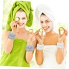 FOMIYES Facial Wristband Set 4 White 4 Grey Spa Headband