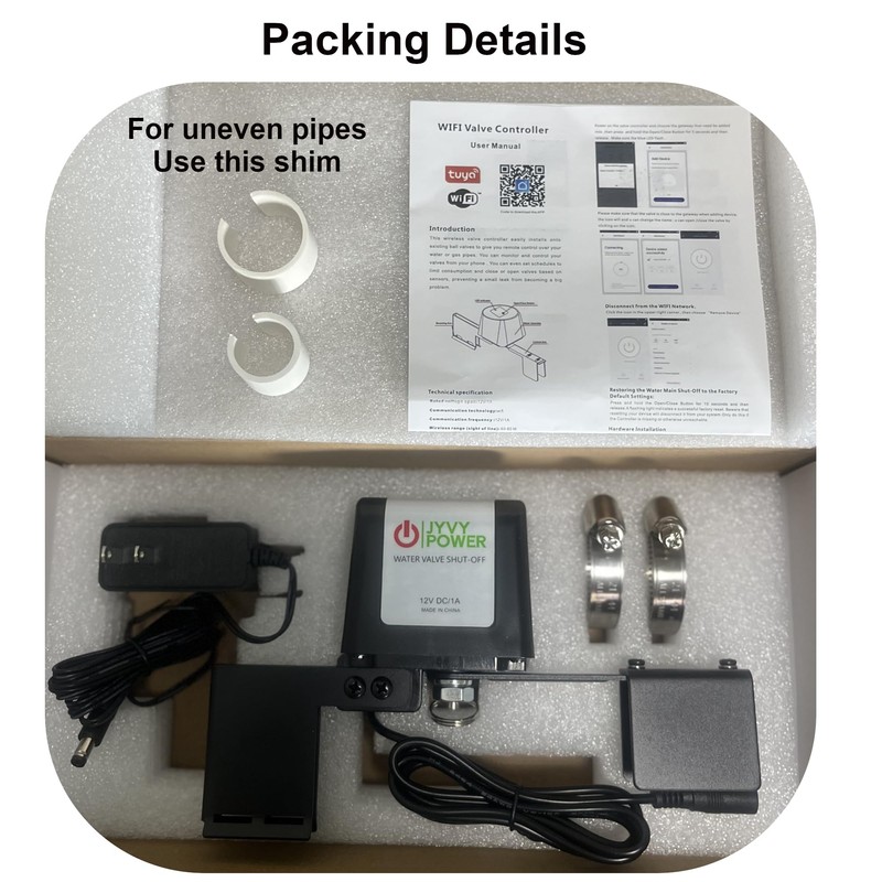 Smart Valve PRO Motorized Ball Valve Actuator WiFi Bluetooth Metal
