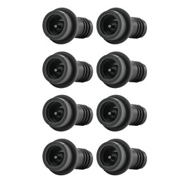 WOTOR Wine Stoppers Vacuum, Wine Saver, Wine Pump Vacuum Stoppers, Wine Preserver, Reusable Bottle Sealer Keeps Wine Fresh (Black, 8 Pieces)