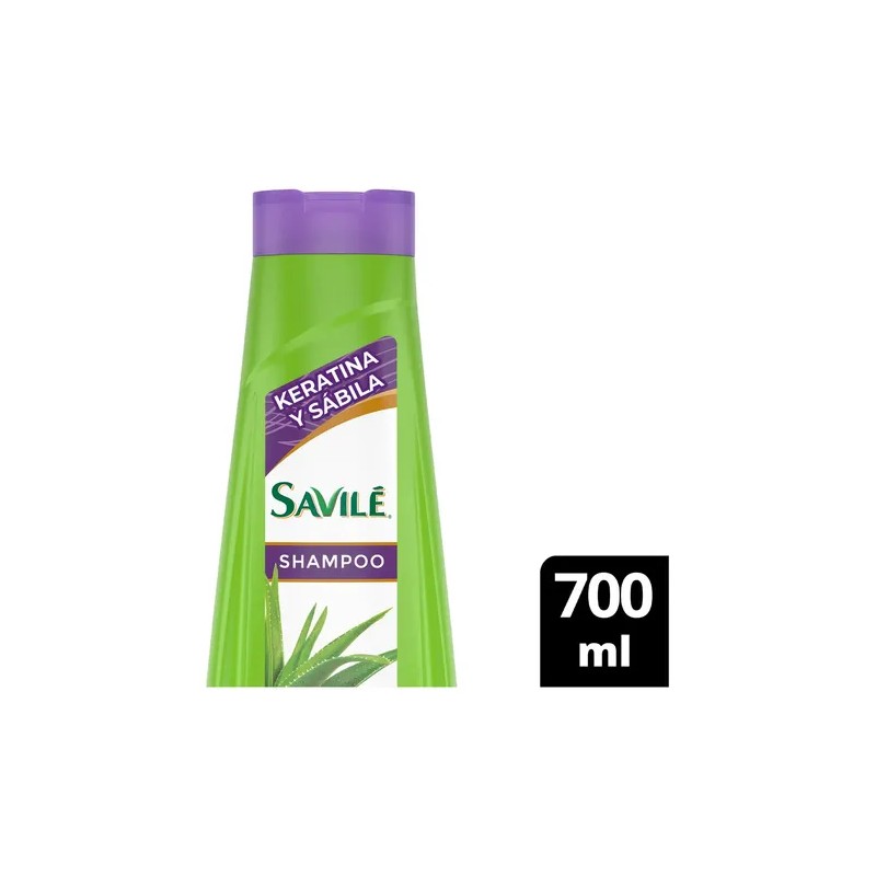 Shampoo Savilé Fuerza y Reparación Keratina y Sábila 700 ml
