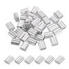 PATIKIL 5/64" / 2 mm Aluminum Crimping Loop Sleeves, 35Pcs