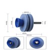 4Pcs, Blue,Lawnmower Dull Blade Sharpener, Upgrade Double Layer Lawn Mower