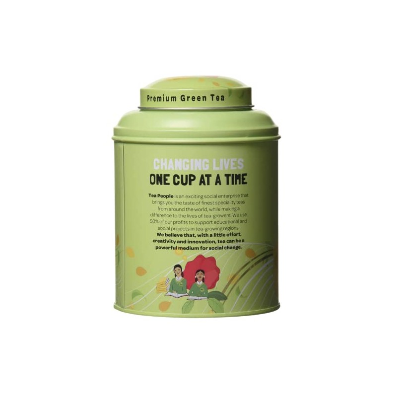Tea People Organic Darjeeling Green Loose Tea Caddy 100g