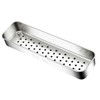 Silverware Tray Stainless Steel Widened Splash Proof Cutlery Organizer for