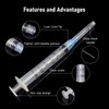 3ml/cc Syringe Measuring Tools 23G 25mm,Clear Graduations Suitable for Scientific
