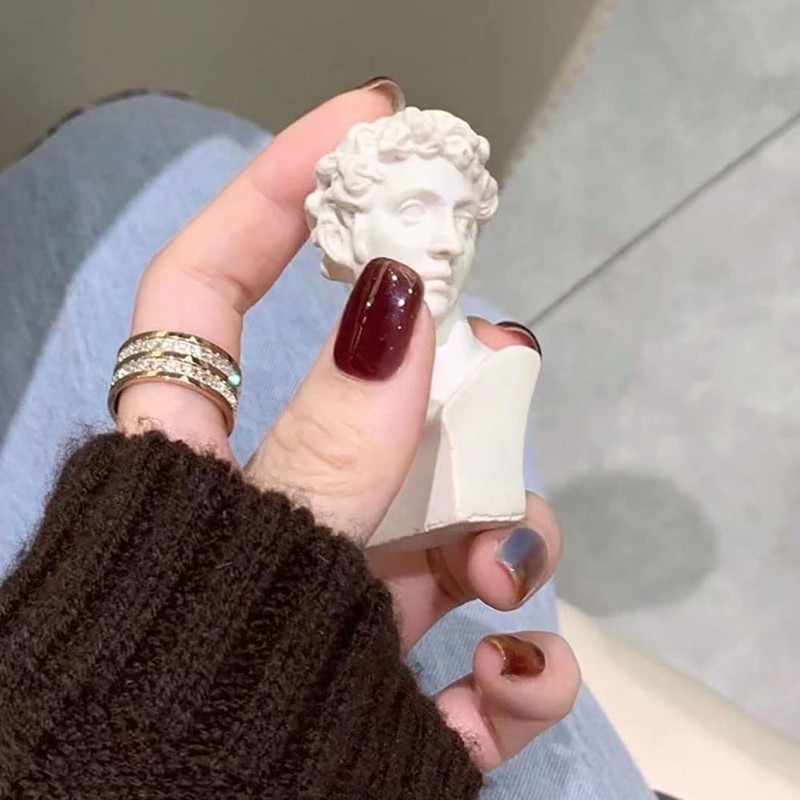 24 Cold Brew Coffee Gradient Fake Nails - Perfect for
