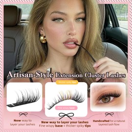 Classy Lash Clusters Wispy Pestañas Postizas Naturales D Curl
