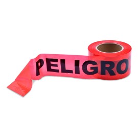 Cinta Delimitadora 'peligro', 304.8m, Truper, 12585 Color Rojo Peligro