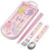 Skater TACC2AG-A Children's Antibacterial Slide Trio Set, Lunch Box, Chopsticks,
