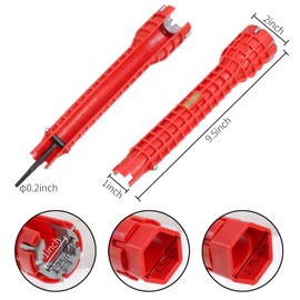 Casoter 8 in 1 Sink Multi-Water Pipe Wrench Sink Faucet Installer Kit