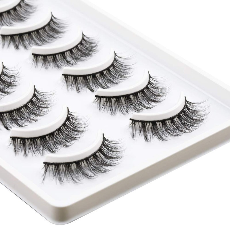EMEDA 10 Pairs False Eyelashes, Natural Look, Cateye Eyelashes, Natural