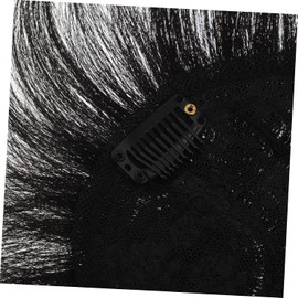 Pelucas Cortas y Rectas Para Hombres Calvos Tupé De Aspecto Natural Parche Cabello Clip Extensión Postiza Para Uso Diario