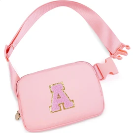 Uygafly Gifts for Girls 3 4 5 6 7 8 9 10 11 12 Year Old Teens Kids Daughter Sister Gifts for Women Her - Fanny Pack Belt Bag Cute Stuff for Girls Women Teen Trendy Crossbody Bags | Peach,A