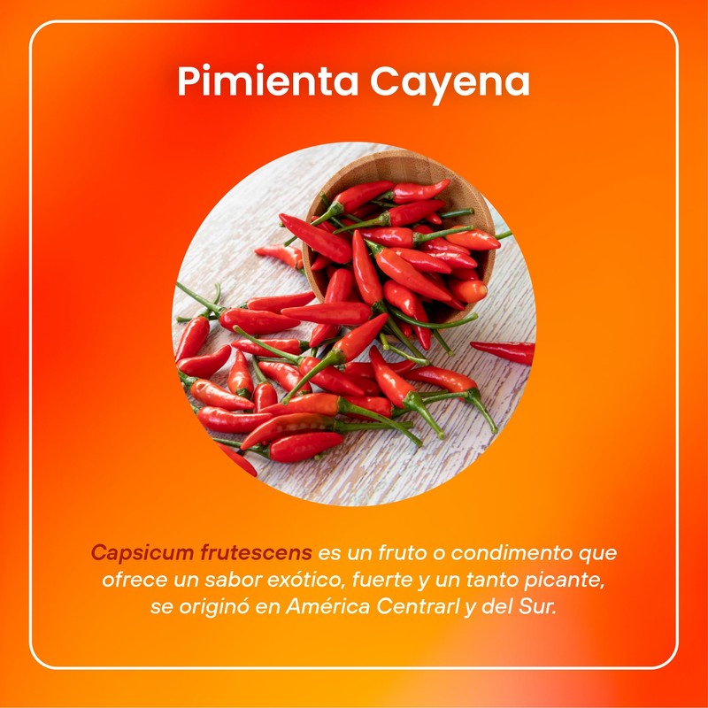 VIZANA NUTRITION | Pimienta de Cayena Natural en Cápsulas HPMC