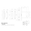 EASI-T 3 Lever Deadlock 76MM Residential (Satin)