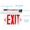 LEONLITE Emergency Exit Sign, LED Edge Lit Exit Sign, Exit