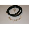 none Honda Black Motorcycle Fuel Line - 3' Feet