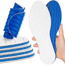 SULPO 4 Pairs of Insoles for Sweaty Feet with Bamboo and Activated Carbon Shoe Insoles for Men and Women Insoles Against Fungal Infestation and Foot Odour / Size: 36-47