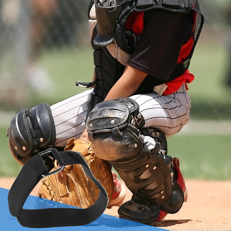 HANABASS 25 Pcs Catcher Shin Guard Replacement Straps, Adjustable Baseball