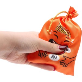 Bag of Laughs | Hilarious Squeeze Toy with Laughing Sounds | Novelty Fun Gift, Party Bag Filler, Stocking Filler Orange or Yellow (Yellow)
