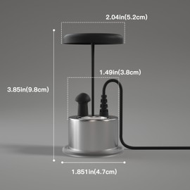 Landen PLANTBRIZ Heavy-Duty Mist Maker with Protective Cap - Advanced Longevity Ultrasonic Fogger for Aquariums, Terrariums, Paludariums - Silent & Energy-Efficient