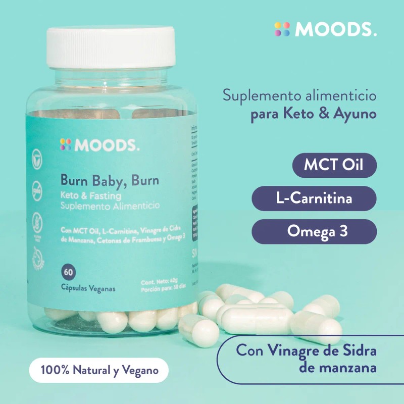 Moods Keto Y Ayuno Mct Cetonas L Carnitina Acv Omega