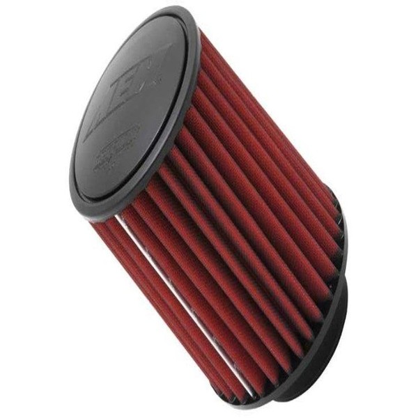 AEM 21-2057DK Universal DryFlow Clamp-On Air Filter: Round Tapered; 4 in (102 mm) Flange ID; 7 in (178 mm) Height; 5.75 in (146 mm) Base; 4.75 in (121 mm) Top