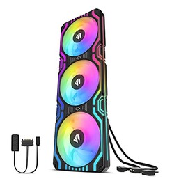 Asiahorse 360mm Ventilador para PC, 58 LEDs ventilador RGB Ventilador de computadora con MB, controlador analógico/analógico