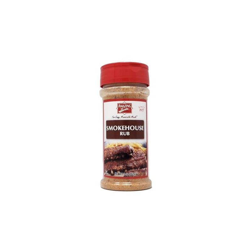 Amazing Taste Seasoning Spice Shaker (Smokehouse Rub 5oz)