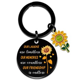 Friendship Gifts Friends Keychain Friend Gifts for Women Girl Birthday Gift for Friends Female Long Distance Friendship Gift for Bestie Bff Graduation Thanksgiving Christmas Presents for Her Him