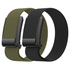SUGARJAR 2Pcs Nylon Straps Compatible with WHOOP 4.0, Sport Replacement Band for Women and Men