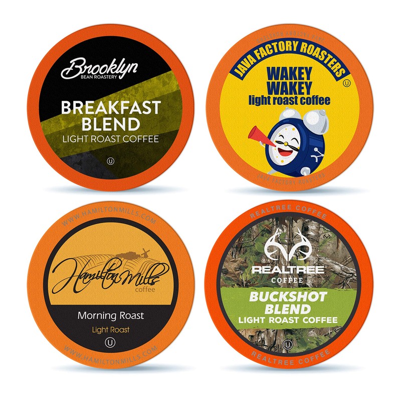Two Rivers Coffee Light Roast Coffee Pods, Compatible with K