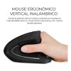 Mouse Ergonomico Inalambrico 2.4 Ghz 10 Metros De Alcance Color