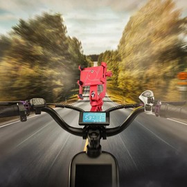 Cell Phone Cycling Mount,Aluminum Alloy Cycling Phone Rack - Multifunctional Cycling Phone Mount, Adjustable Cycling Handlebar Phone Clamp