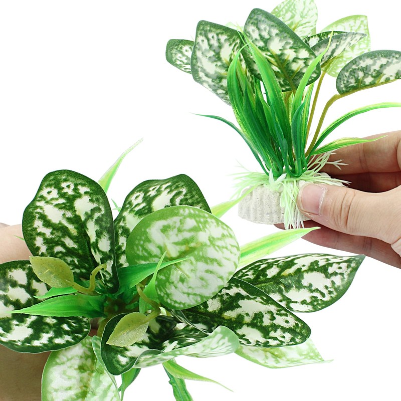 Auvotuis Soft Aquarium Plants Betta Fish Tank Decorations Betta Leaf