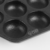 Commercial Chef Cast Iron Danish Aebleskiver Pan, Preseasoned Cast Iron