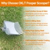 CKLT Heavy Duty Pooper Scooper 66in Tempered Spring Steel Scoop