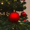 Plastic Christmas Bauble Diameter 8 cm Matt High Gloss Glitter