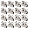 VGOL 50 Packs M3 Double Hole Wire Rope Clamps 10x5mm,