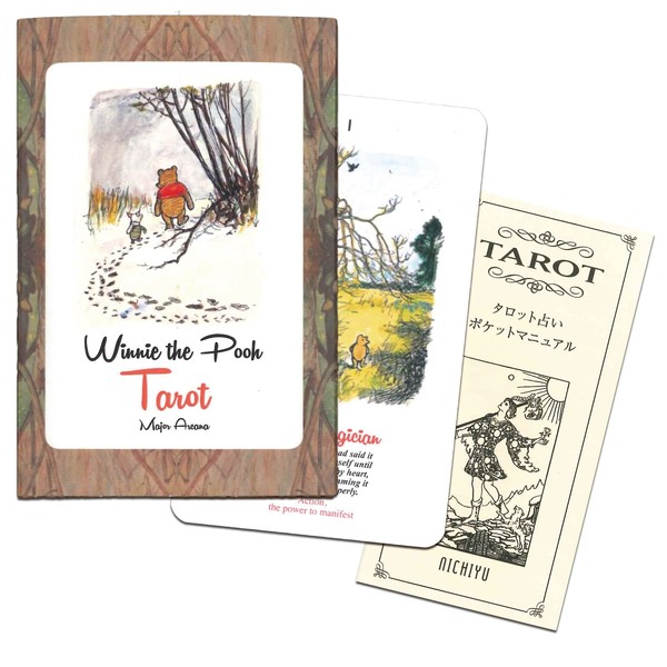 Winne the Pooh Tarot Cards Divination Telling Winne the Pooh Tarot (Large Arcana Only, 22 Sheets) with Japanese Instructions (English Language Not Guaranteed)
